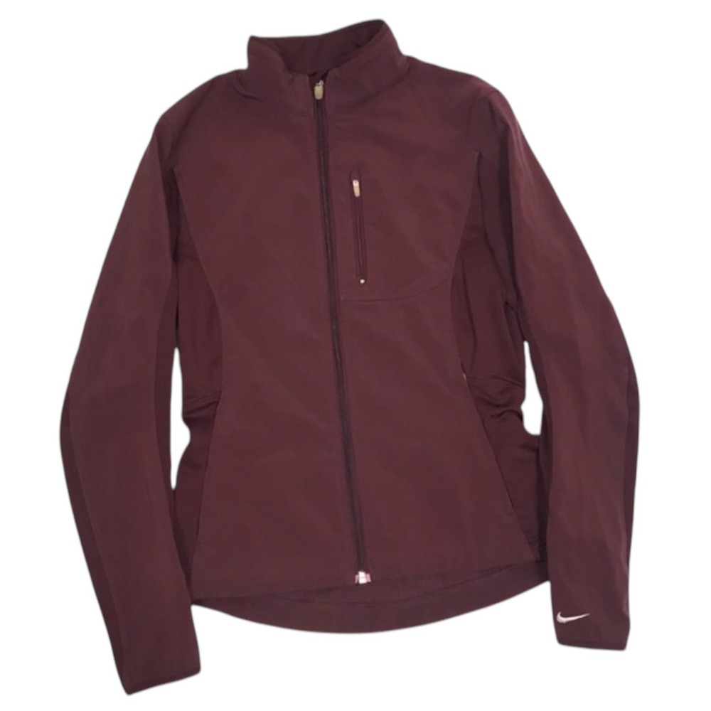 Nike FITSTORM Maroon Windproof‎ Lined Mock Jacket S